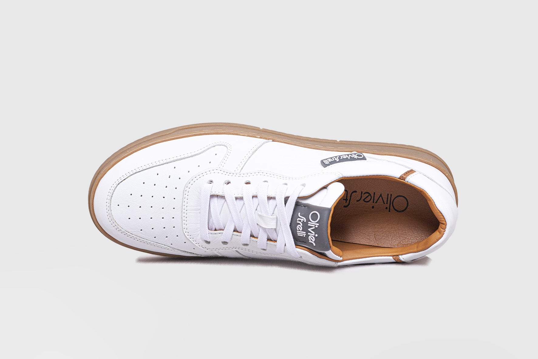 Olivier Strelli Hommes Sneakers Blancs Chaussures Olivier Strelli