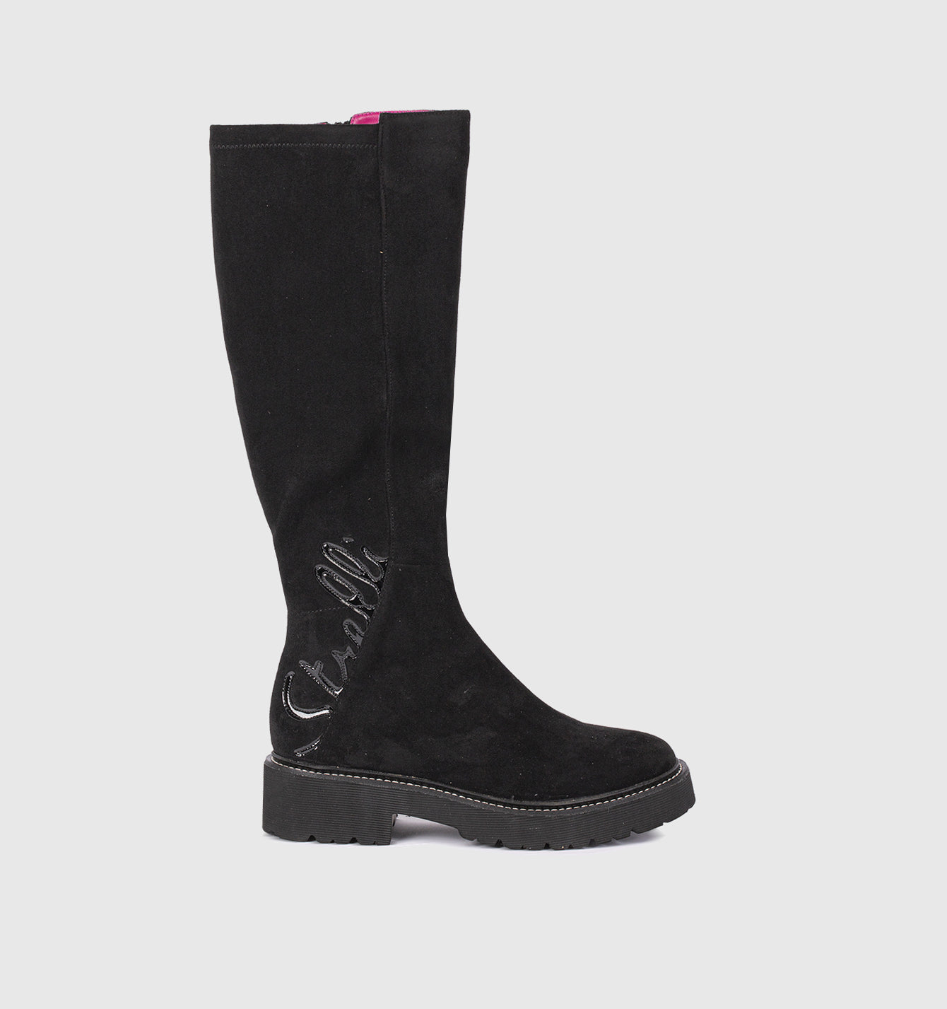 Women black boots 24W04-03