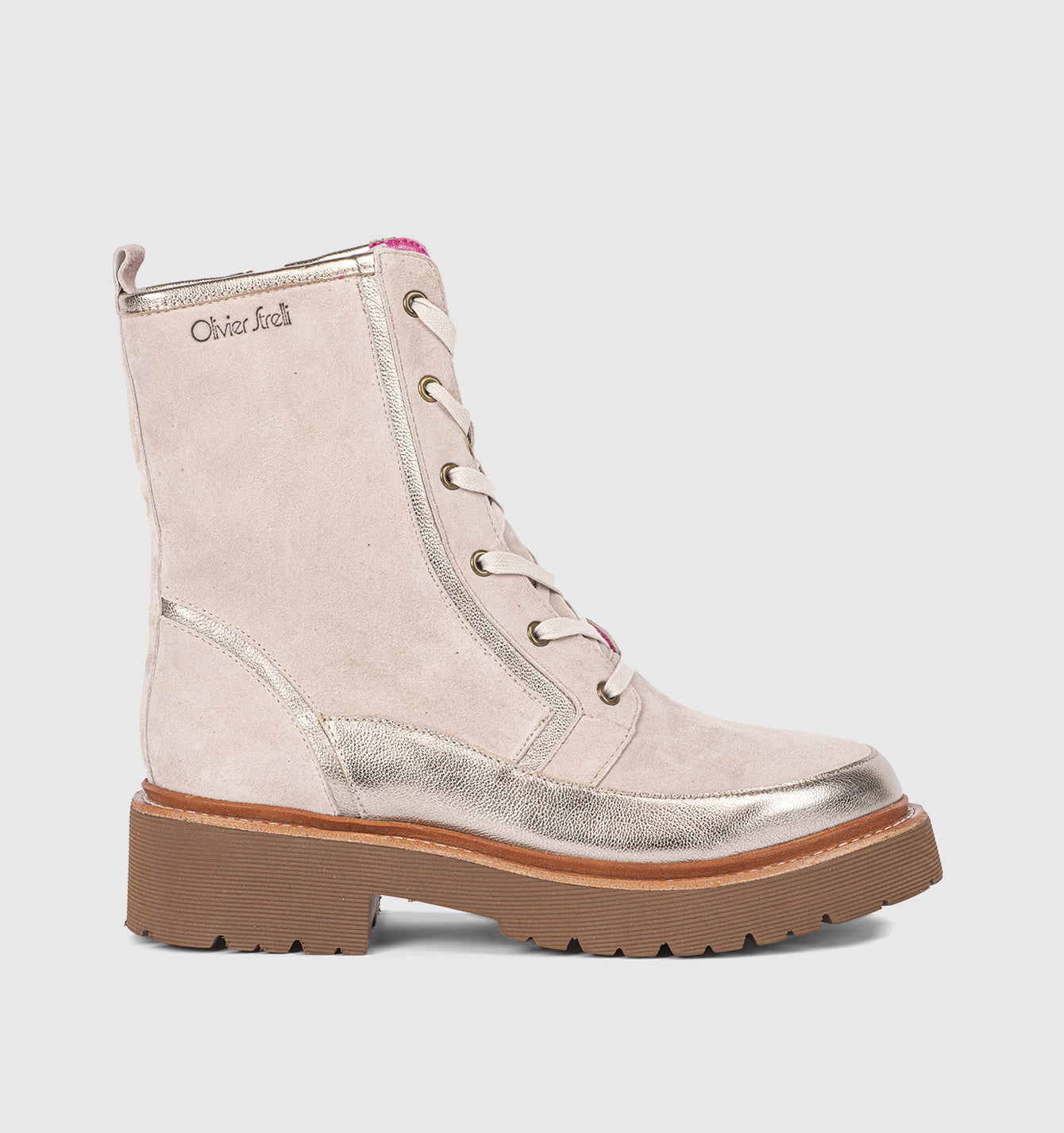 Women beige boots 24W03-02