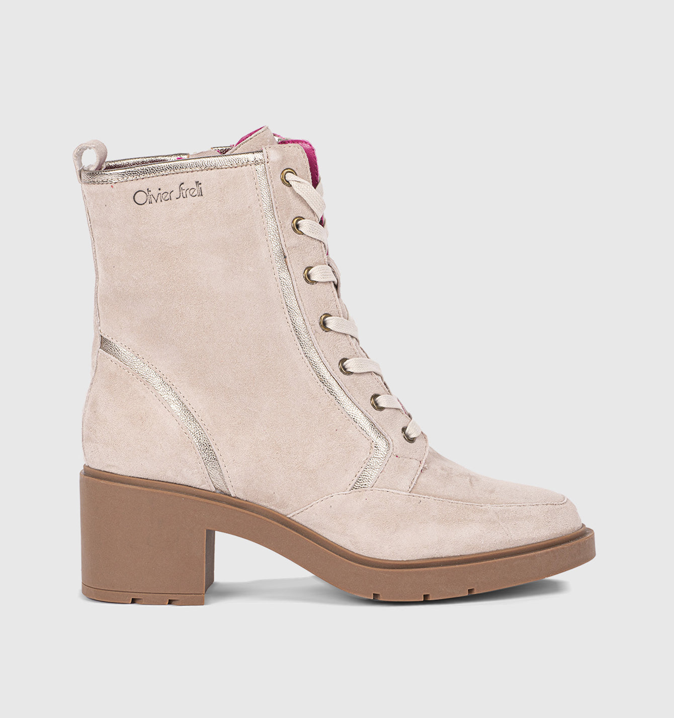 Women beige boots 24W22-03